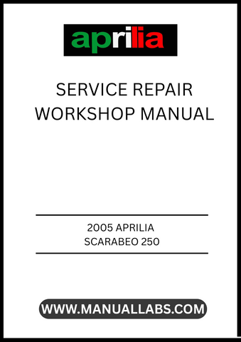 UNLOCK THE FULL POTENTIAL OF YOUR 2005 APRILIA SCARABEO 250 WITH OUR COMPREHENSIVE SERVICE REPAIR WORKSHOP MANUAL IN PDF FORMAT. THIS ESSENTIAL GUIDE IS DESIGNED TO PROVIDE YOU WITH DETAILED INSTRUCTIONS AND INSIGHTS, ENSURING THAT YOU CAN PERFORM MAINTENANCE AND REPAIRS WITH CONFIDENCE.