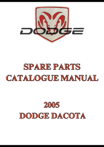 2005 DODGE DACOTA SPARE PARTS CATALOGUE MANUAL - PDF