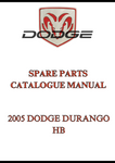 2005 DODGE DURANGO HB SPARE PARTS CATALOGUE MANUAL - PDF