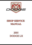 2005 DODGE LX SHOP SERVICE MANUAL - PDF
