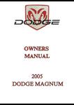 2005 DODGE MAGNUM OWNERS MANUAL - PDF