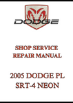 2005 DODGE PL SRT-4 NEON SHOP SERVICE REPAIR MANUAL - PDF