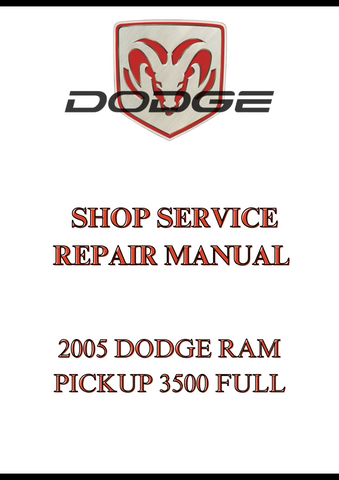 2005 DODGE RAM SRT-10 SHOP SERVICE REPAIR MANUAL - PDF
