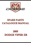 2005 DODGE VIPER ZB SPARE PARTS CATALOGUE MANUAL - PDF