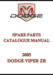 2005 DODGE VIPER ZB SPARE PARTS CATALOGUE MANUAL - PDF