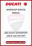 DON'T MISS OUT ON THE OPPORTUNITY TO ENHANCE YOUR OWNERSHIP EXPERIENCE. WITH THE 2005 DUCATI SUPERSPORT 1000 IE FACTORY WORKSHOP SERVICE MANUAL, YOU CAN SAVE TIME AND