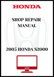 2005 HONDA S2000 SHOP REPAIR MANUAL - PDF