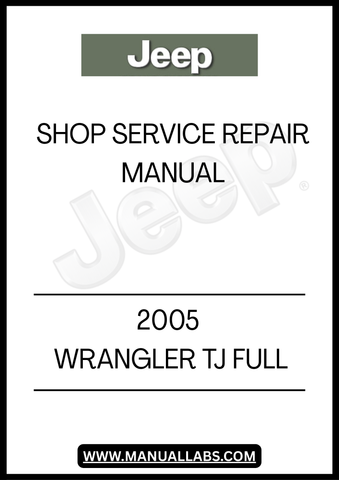 REV UP YOUR DIY SKILLS WITH THE 2005 JEEP WRANGLER TJ FULL SHOP SERVICE REPAIR MANUAL. THIS COMPREHENSIVE GUIDE IS DESIGNED FOR BOTH SEASONED MECHANICS AND ENTHUSIASTIC JEEP OWNERS, PROVIDING DETAILED INSTRUCTIONS AND DIAGRAMS TO TACKLE ANY REPAIR OR MAINTENANCE TASK WITH CONFIDENCE.