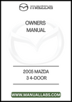 2005 MAZDA 3 4-DOOR OWNERS MANUAL - PDF