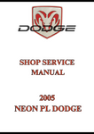 2005 NEON PL DODGE SHOP SERVICE MANUAL - PDF