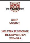 2005 STRATUS DODGE, DE SERVICIO EN ESPAOLA SHOP MANUAL - PDF