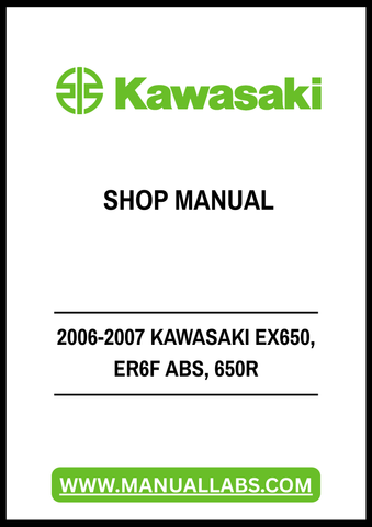 Unlock the full potential of your 2006-2007 Kawasaki EX650, ER6F ABS, and 650R with our comprehensive shop manual in PDF format. This essential guide is designed for both novice and experienced mechanics, providing detailed instructions and diagrams to help you tackle maintenance and repairs with confidence.