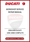 DON'T LET A LACK OF INFORMATION HOLD YOU BACK. INVEST IN THIS COMPLETE WORKSHOP SERVICE REPAIR MANUAL TODAY AND EMPOWER YOURSELF TO MAINTAIN YOUR DUCATI 1098 OR 1098S LIKE