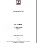 2006 Terex Wheel Loader TL160 Operator's Manual Instant Download