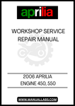 UNLOCK THE FULL POTENTIAL OF YOUR 2006 APRILIA 450 AND 550 WITH OUR COMPREHENSIVE WORKSHOP SERVICE REPAIR MANUAL. THIS PDF FILE IS METICULOUSLY CRAFTED TO PROVIDE YOU WITH DETAILED INSTRUCTIONS, DIAGRAMS, AND TROUBLESHOOTING TIPS, ENSURING YOU HAVE EVERYTHING YOU NEED TO MAINTAIN AND REPAIR YOUR MOTORCYCLE WITH CONFIDENCE.