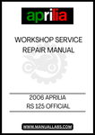  UNLOCK THE FULL POTENTIAL OF YOUR 2006 APRILIA RS 125 WITH OUR OFFICIAL WORKSHOP SERVICE REPAIR MANUAL IN PDF FORMAT. THIS COMPREHENSIVE GUIDE IS DESIGNED TO PROVIDE YOU WITH ALL THE ESSENTIAL INFORMATION NEEDED FOR MAINTENANCE, REPAIRS, AND TROUBLESHOOTING, ENSURING YOUR MOTORCYCLE RUNS AT ITS BEST.