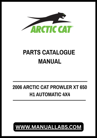 Discover the ultimate resource for your 2006 Arctic Cat Prowler XT 650 H1 with our comprehensive Parts Catalogue Manual. This PDF file is meticulously designed to provide you with detailed diagrams and part numbers, ensuring you can easily identify and order the components you need for maintenance or repairs.