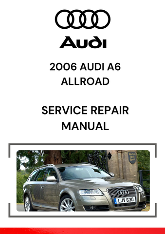 The 2006 Audi A6 Allroad Service Repair Manual is a comprehensive guide that provides detailed information for maintaining, repairing, and troubleshooting the 2006 Audi A6 Allroad, which is the all-wheel-drive version of the Audi A6.