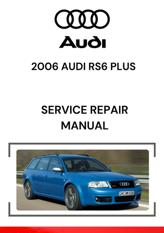 The 2006 Audi RS6 Plus is a high-performance version of the Audi RS6, boasting a 4.2L V8 twin-turbocharged engine and Audi's iconic Quattro all-wheel-drive system. 