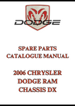 2006 CHRYSLER DODGE RAM CHASSIS DX SPARE PARTS CATALOGUE MANUAL - PDF