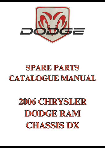 2006 CHRYSLER DODGE RAM CHASSIS DX SPARE PARTS CATALOGUE MANUAL - PDF