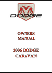 2006 DODGE CARAVAN OWNERS MANUAL - PDF