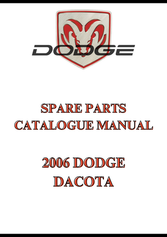 2006 DODGE DACOTA SPARE PARTS CATALOGUE MANUAL - PDF