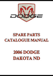 2006 DODGE DAKOTA ND SPARE PARTS CATALOGUE MANUAL - PDF