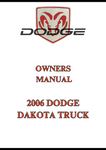2006 DODGE DAKOTA TRUCK OWNERS MANUAL - PDF