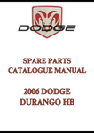 2006 DODGE DURANGO HB SPARE PARTS CATALOGUE MANUAL - PDF