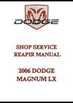 2006 DODGE MAGNUM LX SHOP SERVICE REPAIR MANUAL - PDF