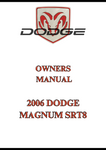 2006 DODGE MAGNUM SRT8 OWNERS MANUAL - PDF