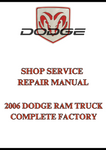 2006 DODGE RAM TRUCK COMPLETE FACTORY SHOP SERVICE REPAIR MANUAL - PDF