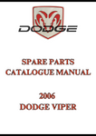 2006 DODGE VIPER SPARE PARTS CATALOGUE MANUAL - PDF