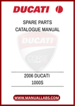INVEST IN THE LONGEVITY OF YOUR DUCATI 1000S WITH THIS ESSENTIAL SPARE PARTS CATALOGUE MANUAL. EQUIP YOURSELF WITH THE KNOWLEDGE TO KEEP YOUR MACHINE RUNNING