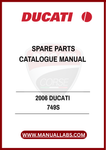 DON'T MISS OUT ON THE OPPORTUNITY TO ENHANCE YOUR OWNERSHIP EXPERIENCE. WITH THE 2006 DUCATI 749S SPARE PARTS CATALOGUE MANUAL AT YOUR FINGERTIPS, YOU'LL HAVE THE CONFIDENCE TO TACKLE ANY PROJECT AND MAINTAIN THE PERFORMANCE AND AESTHETICS OF YOUR BELOVED MOTORCYCLE. GET YOUR PDF COPY TODAY AND RIDE WITH ASSURANCE