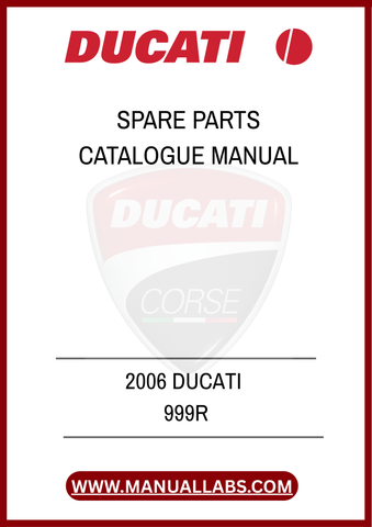 INVEST IN YOUR DUCATI EXPERIENCE TODAY BY SECURING THIS INVALUABLE MANUAL. ENHANCE YOUR UNDERSTANDING OF THE 999R AND KEEP YOUR BIKE IN PEAK CONDITION WITH THE RIGHT PARTS