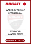 DON'T LET MINOR ISSUES TURN INTO MAJOR PROBLEMS. EQUIP YOURSELF WITH THE RIGHT TOOLS AND INFORMATION TO MAINTAIN YOUR DUCATI MONSTER S2R800 EFFECTIVELY. DOWNLOAD
