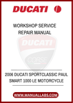 DON’T LET MINOR ISSUES TURN INTO MAJOR PROBLEMS. EQUIP YOURSELF WITH THE RIGHT TOOLS AND INFORMATION TO MAINTAIN YOUR DUCATI WITH CONFIDENCE. DOWNLOAD YOUR PDF MANUAL