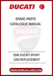 DON'T LET A MISSING PART HOLD YOU BACK FROM ENJOYING YOUR RIDE. INVEST IN THE 2006 DUCATI SPORT 1000 REPLACEMENT SPARE PARTS CATALOGUE MANUAL TODAY AND ENSURE YOUR
