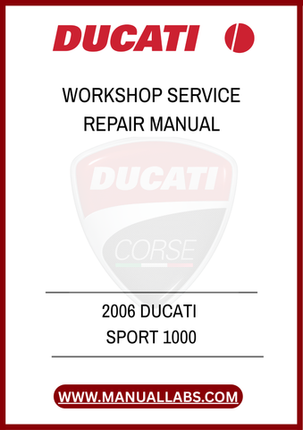 DON'T LET MINOR ISSUES TURN INTO MAJOR PROBLEMS. INVEST IN THE 2006 DUCATI SPORT 1000 WORKSHOP SERVICE REPAIR MANUAL TODAY AND ENSURE YOUR BIKE RUNS SMOOTHLY FOR YEARS TO