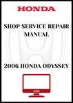 2006 HONDA ODYSSEY SHOP SERVICE REPAIR MANUAL - PDF