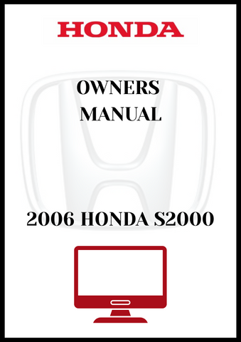2006 HONDA S2000 OWNERS MANUAL - PDF