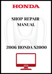 2006 HONDA S2000 SHOP REPAIR MANUAL - PDF 