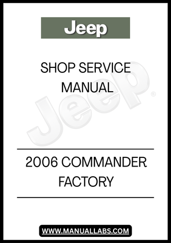 2006 JEEP COMMANDER FACTORY SHOP SERVICE MANUAL - PDF