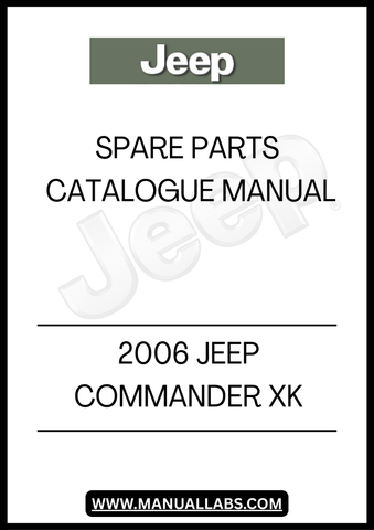 2006 JEEP COMMANDER XK SPARE PARTS CATALOGUE MANUAL - PDF