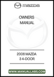 2006 MAZDA 3 4-DOOR OWNERS MANUAL - PDF