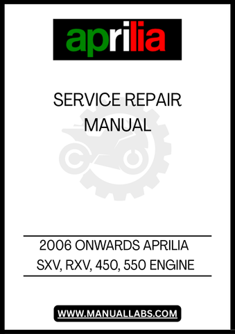 UNLOCK THE FULL POTENTIAL OF YOUR 2006 ONWARDS APRILIA SXV AND RXV 450 AND 550 WITH OUR COMPREHENSIVE ENGINE SERVICE REPAIR MANUAL. THIS PDF FILE IS METICULOUSLY CRAFTED TO PROVIDE YOU WITH DETAILED INSTRUCTIONS, DIAGRAMS, AND TROUBLESHOOTING TIPS, ENSURING THAT YOU CAN MAINTAIN AND REPAIR YOUR MOTORCYCLE WITH CONFIDENCE.