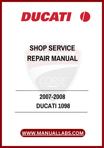 DON’T LET MINOR PROBLEMS TURN INTO MAJOR HEADACHES. INVEST IN THE 2007-2008 DUCATI 1098 SHOP SERVICE REPAIR MANUAL TODAY AND EMPOWER YOURSELF WITH THE KNOWLEDGE