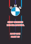 2007-2011 BMW X5 SHOP SERVICE REPAIR MANUAL - PDF
